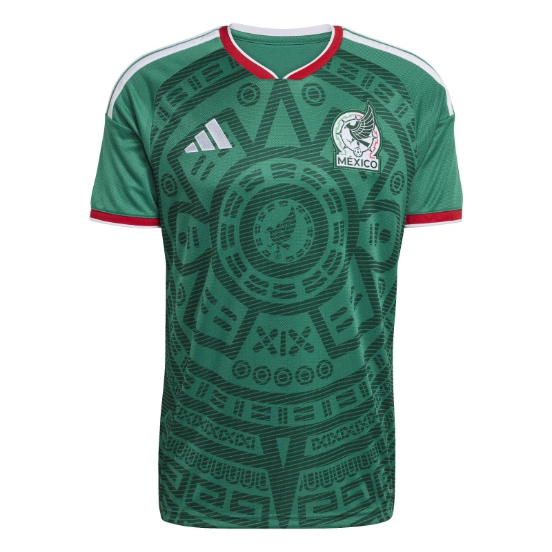 Image of adidas Mexico Home Shirt World Cup 2026 Mens Green/White male S