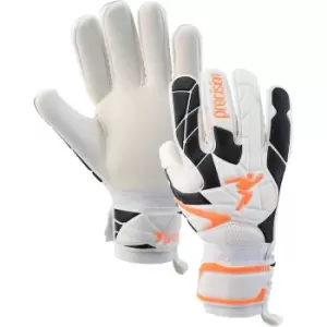 Image of Precision Childrens/Kids Fusion_X.3D Goalkeeper Gloves (6) (White/Black/Orange)