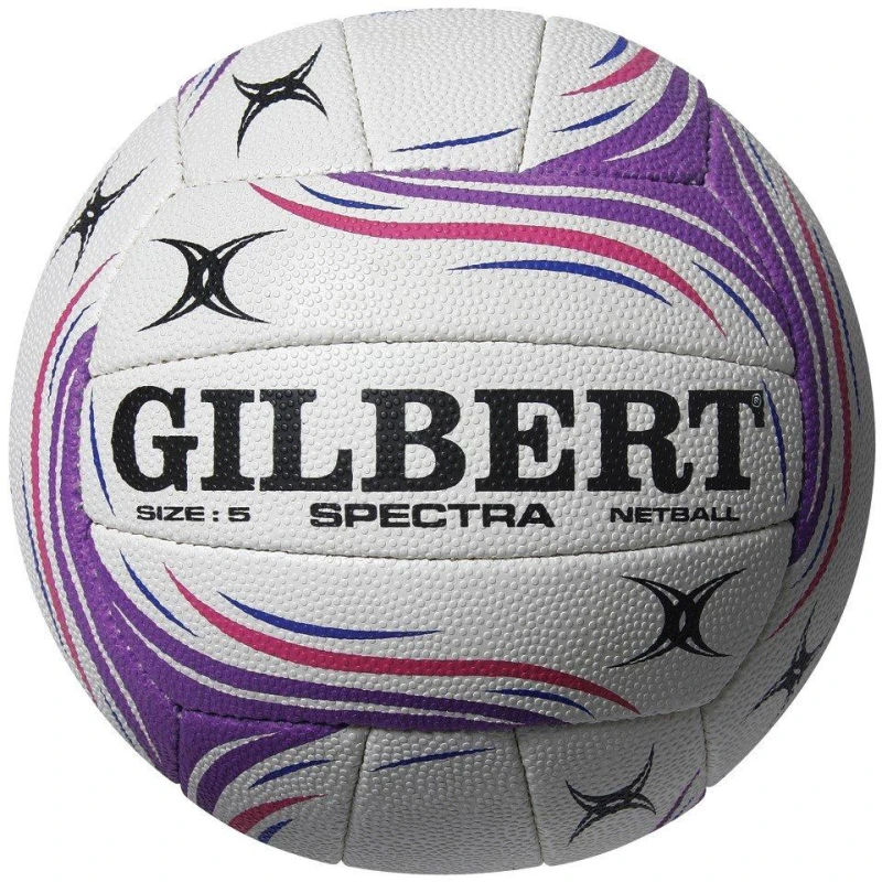 Image of Gilbert Spectra Netball Purple Size 4