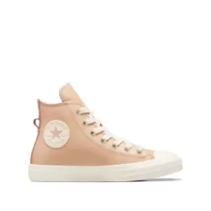 Image of Chuck Taylor All Star Hi Warm Weather Leather High Top Trainers