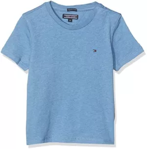 Image of Tommy Hilfiger Boys' Basic Short Sleeve T-Shirt - Dark Allure Heather - 8 Years