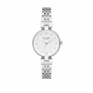 Image of Kate Spade New York Womens Holland Three-Hand Stainless Steel Watch - Silver