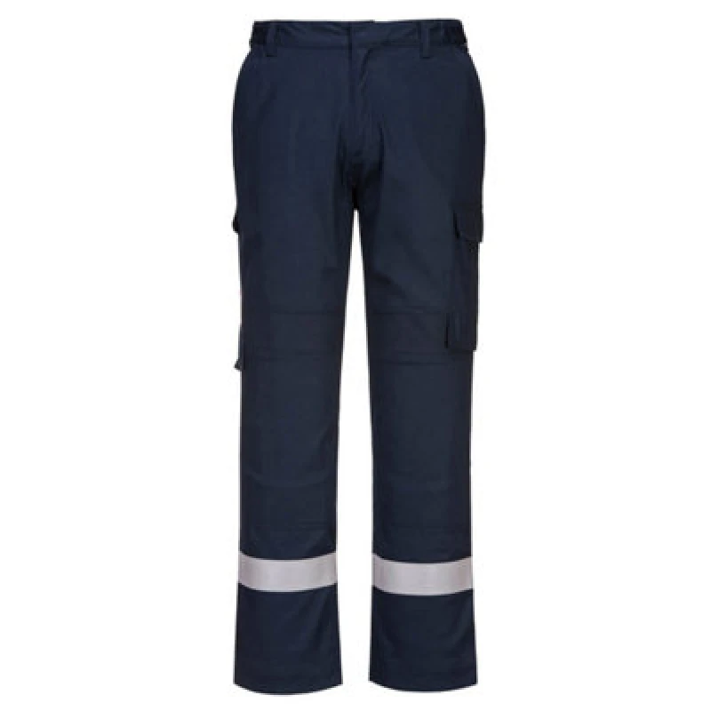 Image of BizFlame Lightweight Stretch Panelled Trousers FR401NARS Colour: Navy