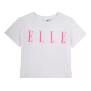 Image of Elle Cropped T Shirt - White