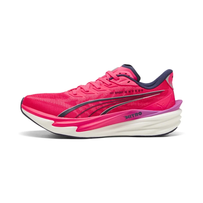 Image of Puma Deviate NITRO 4 HYROX Shoes Pink Purple SS26, Size 41 - EUR