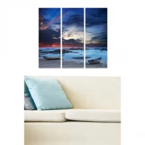 Image of MDF69226 Multicolor Decorative MDF Painting (3 Pieces)