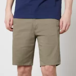 Image of Farah Hawk Stretch-Cotton Twill Chino Shorts - W32