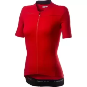 Image of Castelli Anima 3 Womens Jersey - Red