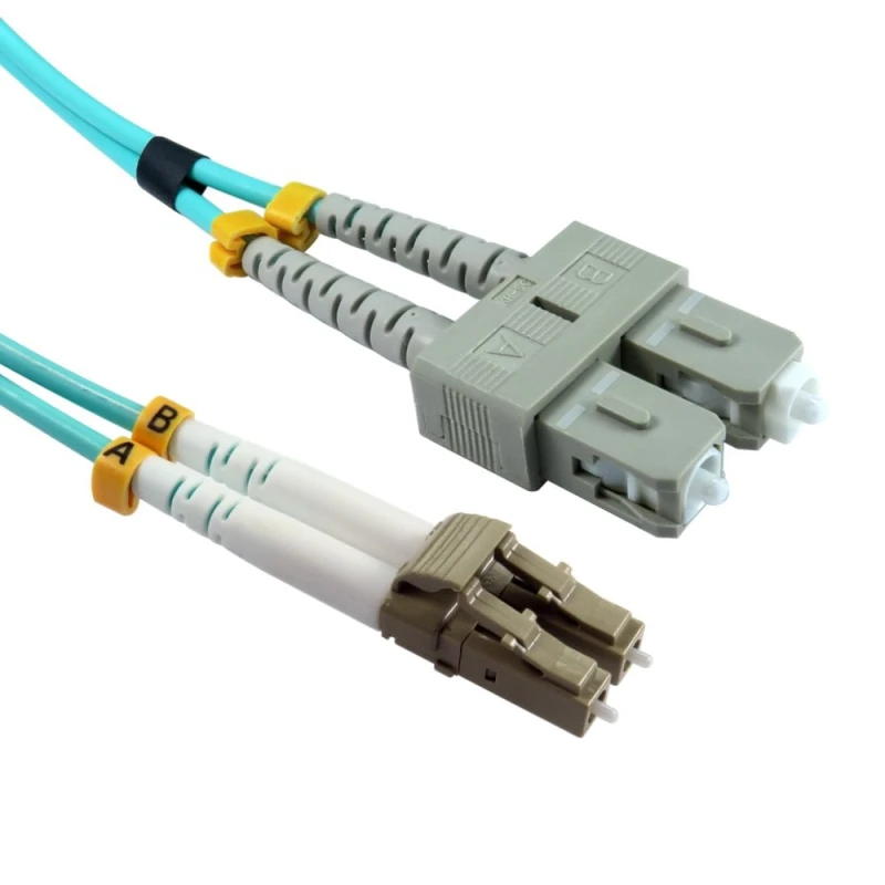 Image of Cables Direct 2m OM3 Fibre Optic Cable, LC-SC (Multi-Mode)