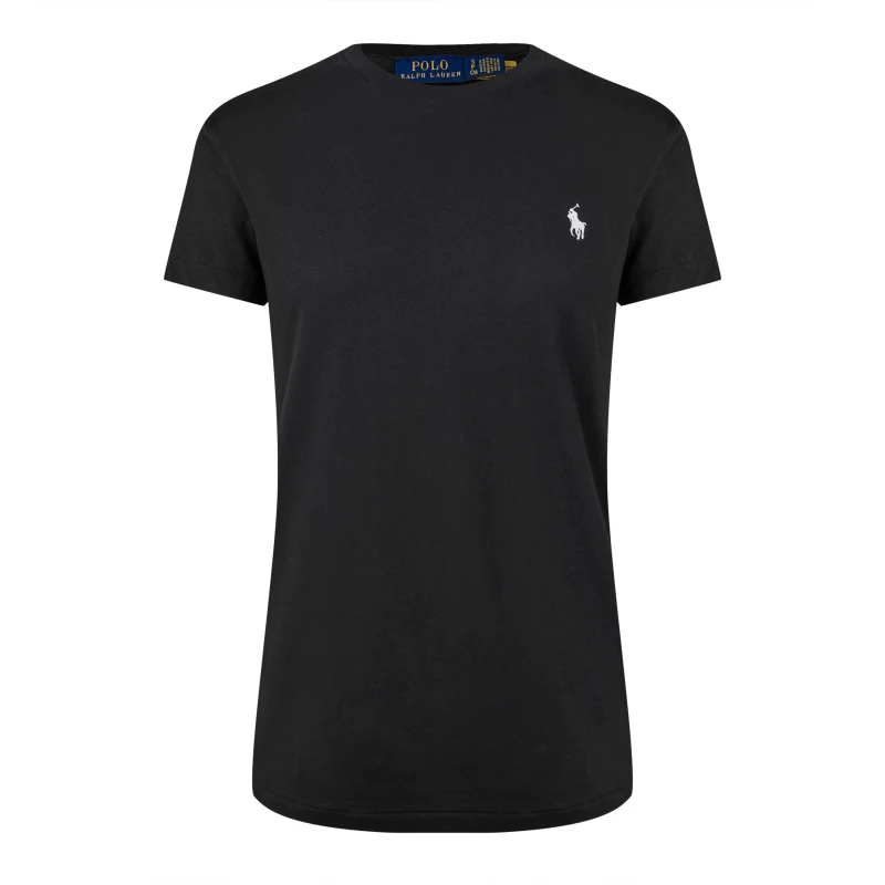 Image of Polo Ralph Lauren Womens Round-Neck T-Shirt POLO BLACK female 14 (L)