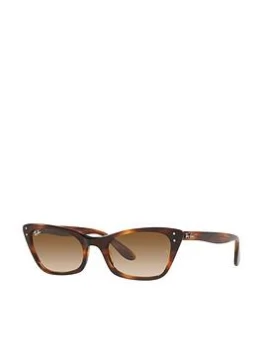 Image of Ray-Ban Lady Burbank Cat Eye Sunglasses - Havana