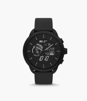 Image of Fossil Unisex Gen 6 Wellness Edition Hybrid Smartwatch Black Silicone