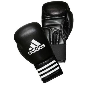 Image of Adidas Performer Leather Boxing Gloves Black 10oz