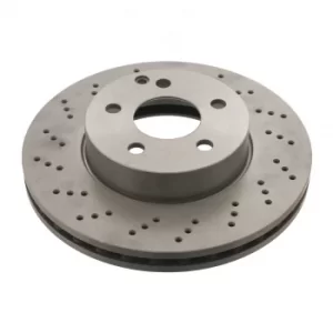 Image of Pair of Brake Discs 30552 by Febi Bilstein Front Axle
