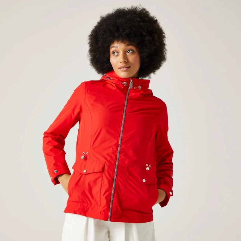 Image of Regatta Navassa Waterproof Jacket Womens - Red Red 16