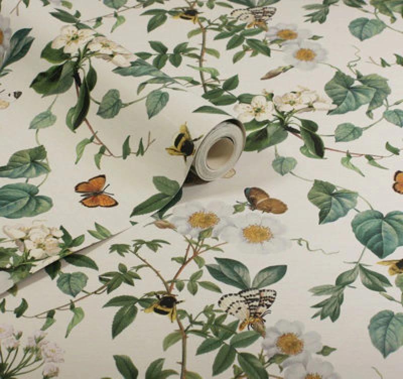 Image of Arthouse Bumblebee Trail Cream sw12 Wallpaper One Size Cream 87863969000