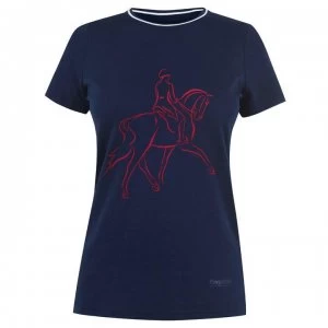 Image of Requisite Graphic T-Shirt Womens - Navy