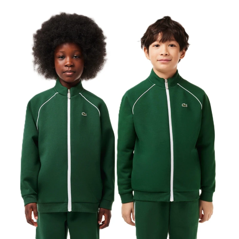 Image of LACOSTE Zipped Jacket Juniors - Green Green 3 - 4 Years