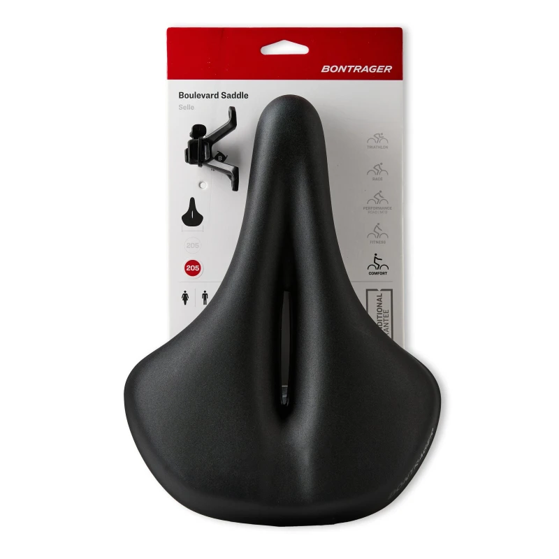 Image of Bontrager Boulevard Bike Saddle 280MM X 205MM BLACK