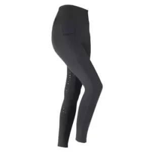 Image of Aubrion Hudson Junior Riding Tights - Black