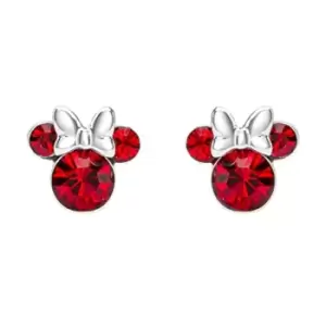 Image of Disney Minnie Silver Plated July Birthstone Stud Earrings EF00469SJUYL.PH