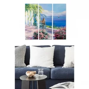 Image of MDF439942519 Multicolor Decorative MDF Painting (3 Pieces)