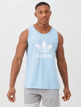 Image of Adidas Originals Trefoil Tank - Blue