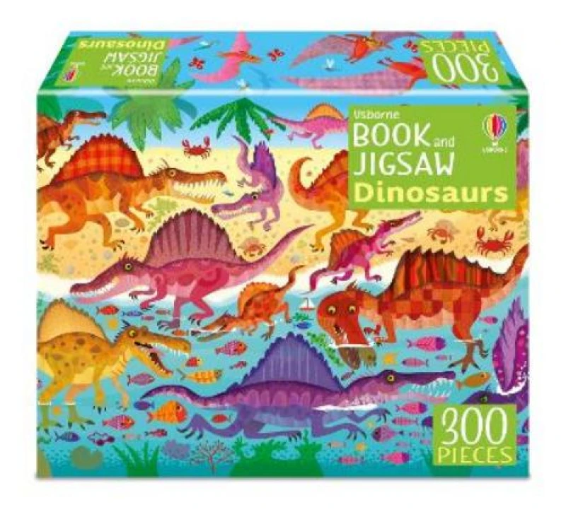 Image of Usborne Book and Jigsaw Dinosaurs Paperback / softback