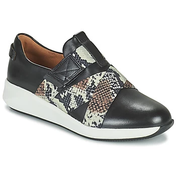 Image of Clarks UN RIO STRAP womens Shoes Trainers in Black