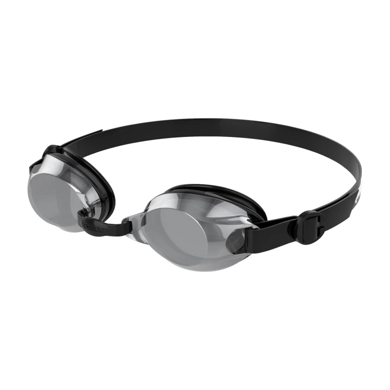 Image of Speedo Jet Mirror Swimming Goggles Black/White unisex One Size