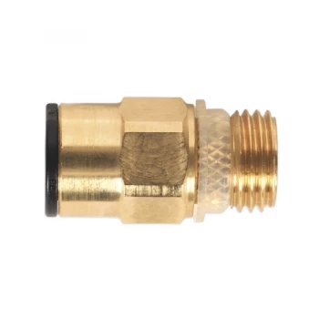 Image of SEALEY JGBC814 Brass SuperThread Straight Adaptor 8mm x 1/4"BSP Pack of 2