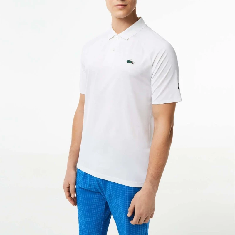 Image of Lacoste Tennis x Novak Djokovic Player Version Polo Shirt - White White XS