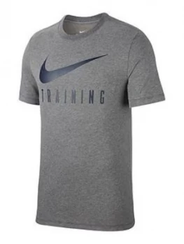 Image of Nike Dry Train Tee - Grey/Blue