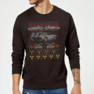 Image of Back To The Future Back In Time for Christmas Sweatshirt - Black