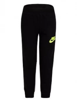 Image of Nike Younger Boys Logo Graphic Joggers - Black, Size 2-3 Years