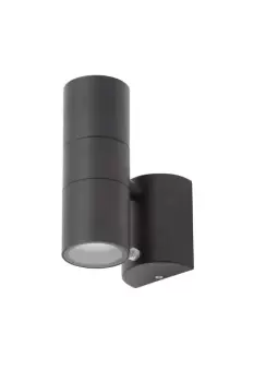 Image of Forum Lighting 35W Zinc Leto 2 Up/Down Wall Light With Photocell Black - ZN-34022-BLK