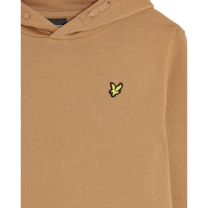 Image of Lyle and Scott Classic Hoodie Juniors Tigers Eye unisex 8-9 Yrs