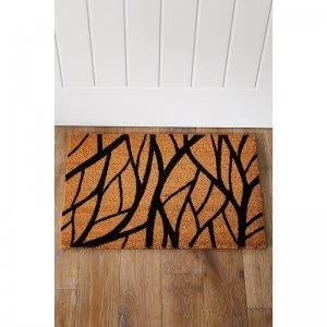 Image of Astley Leaf Printed Coir Mat