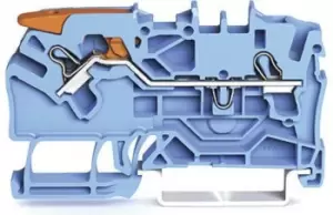 Image of Wago 2102-1204 Terminal Block, Din Rail, 2Ways, 12Awg
