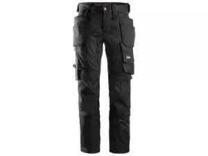 Image of Snickers 62410404096 AllroundWork Stretch Trousers Slim Fit Black 33S