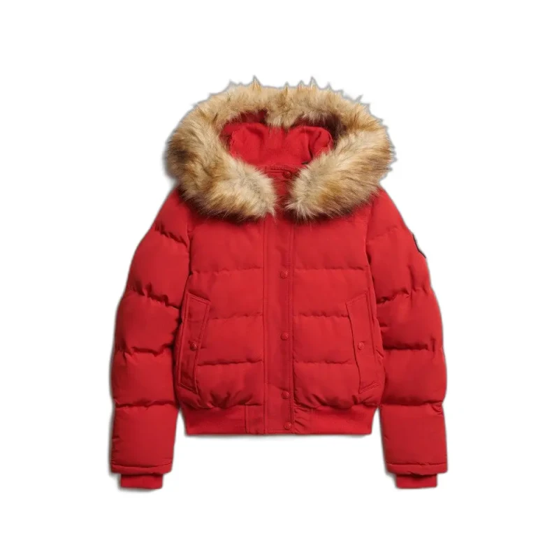 Image of Superdry Womens Puffer jacket Superdry Everest Rouge Female M