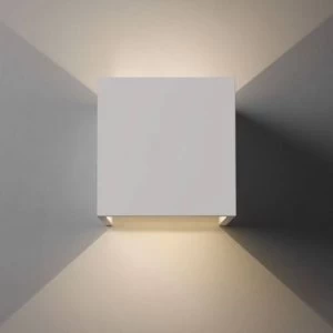 Image of LED 1 Light Up & Down Wall Light Plaster