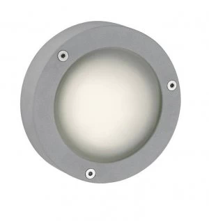 Image of 1 Light Outdoor Wall Light Aluminium, Frosted Glass IP44