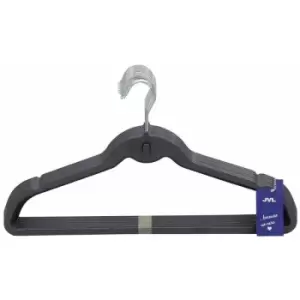 Image of Simple Range Plastic Space Saving Hangers, Shadow Blue, Pack of 60 - JVL