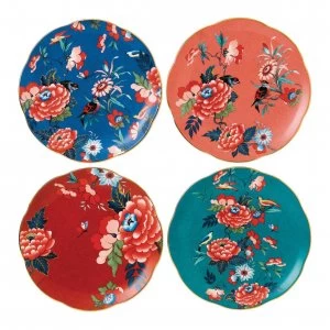 Image of Wedgwood Paeonia Blush Side Plate 20Cm Set Of 4 Pink