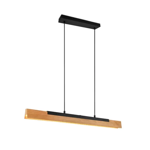 Image of Kerala Modern 25W LED Pendant Ceiling Light Black Matt 3000K