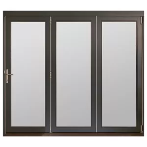 Image of Jeld-Wen Bedgbury Finished Solid Hardwood Patio Bifold Door Set Grey - 2094 x 1794 mm