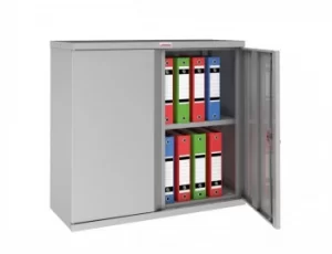 Image of SCL Series SCL0891GGE 2 Door 1 Shelf Steel Storage Cupboard in Grey with Electronic Lock