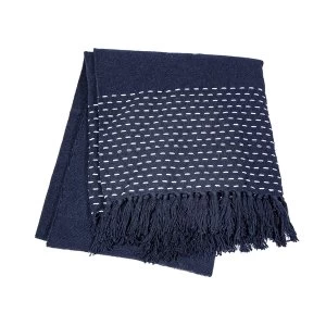 Image of Sass & Belle Stitched Blue Blanket Throw