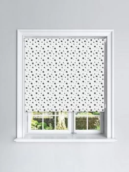 Image of Starry Night Printed Roller Blind 150x140, Black/White, Size 90X140Cm